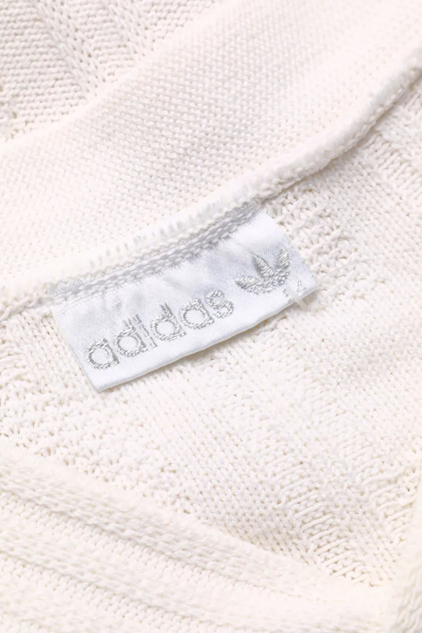 adidas - Vintage-V-Neck-Pullover mit Logo-Stickerei - 54