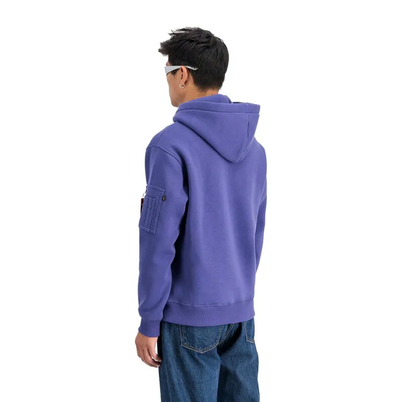 Alpha Industries Herren Hoodie Alpha PP night purple