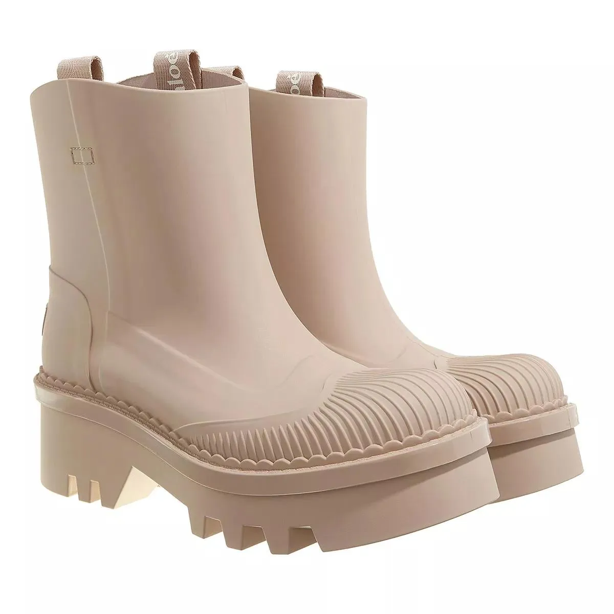   Chloé  Raina Rain Boot Beige Rose  Regenstiefel 