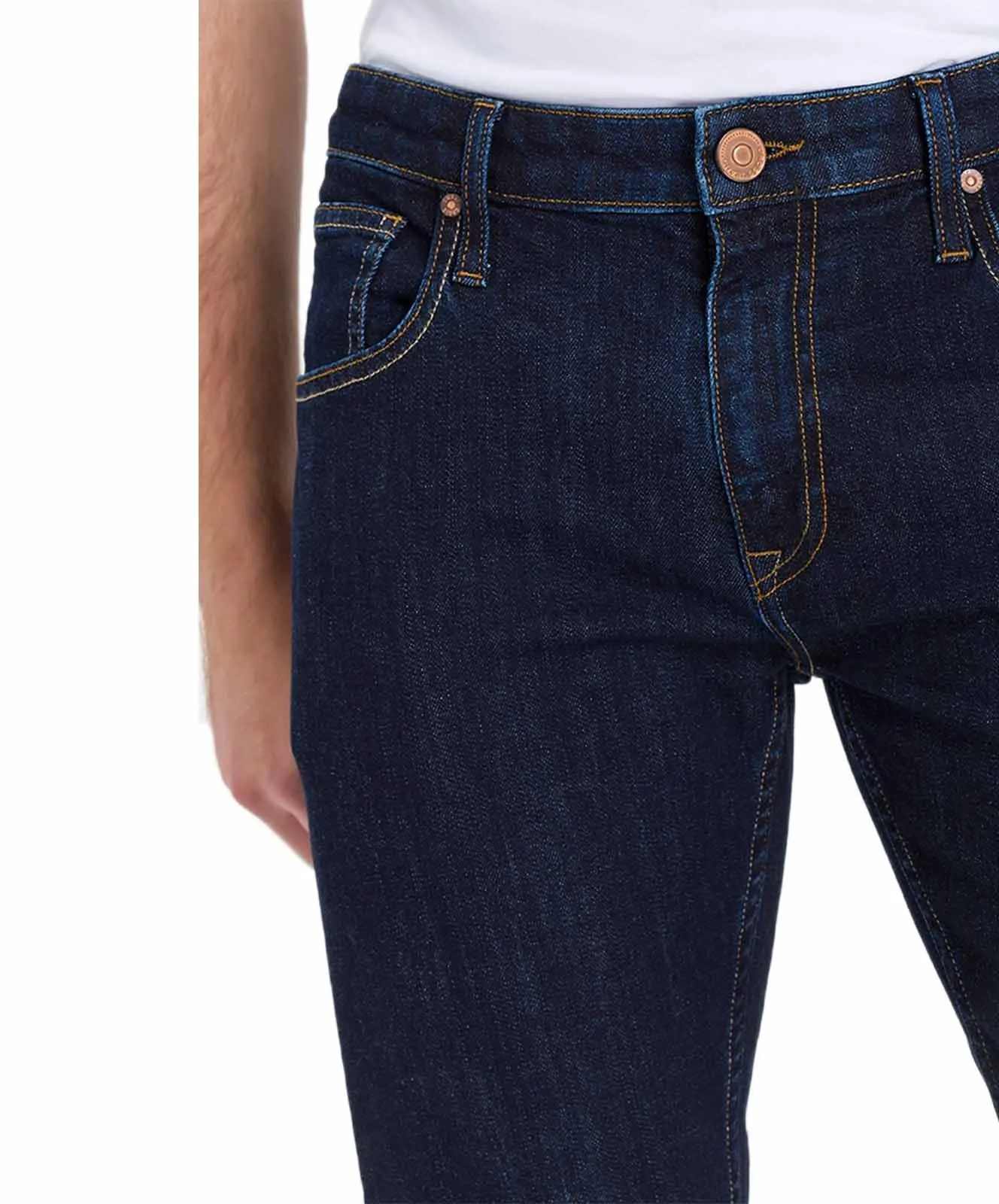 Cross Damien - Schmale Jeans mit Elasthan in Rinse Wash