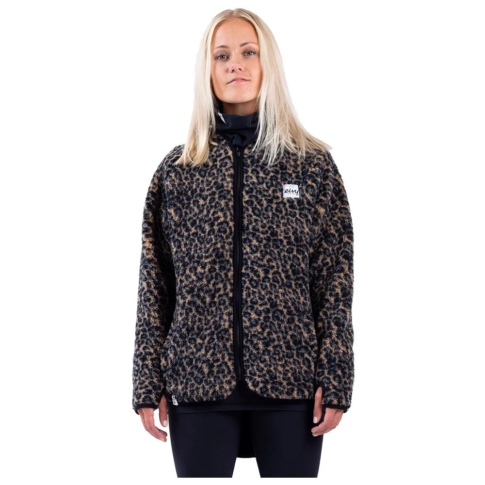 Fleece Eivy ---Redwood Sherpa Jacket Leopard 