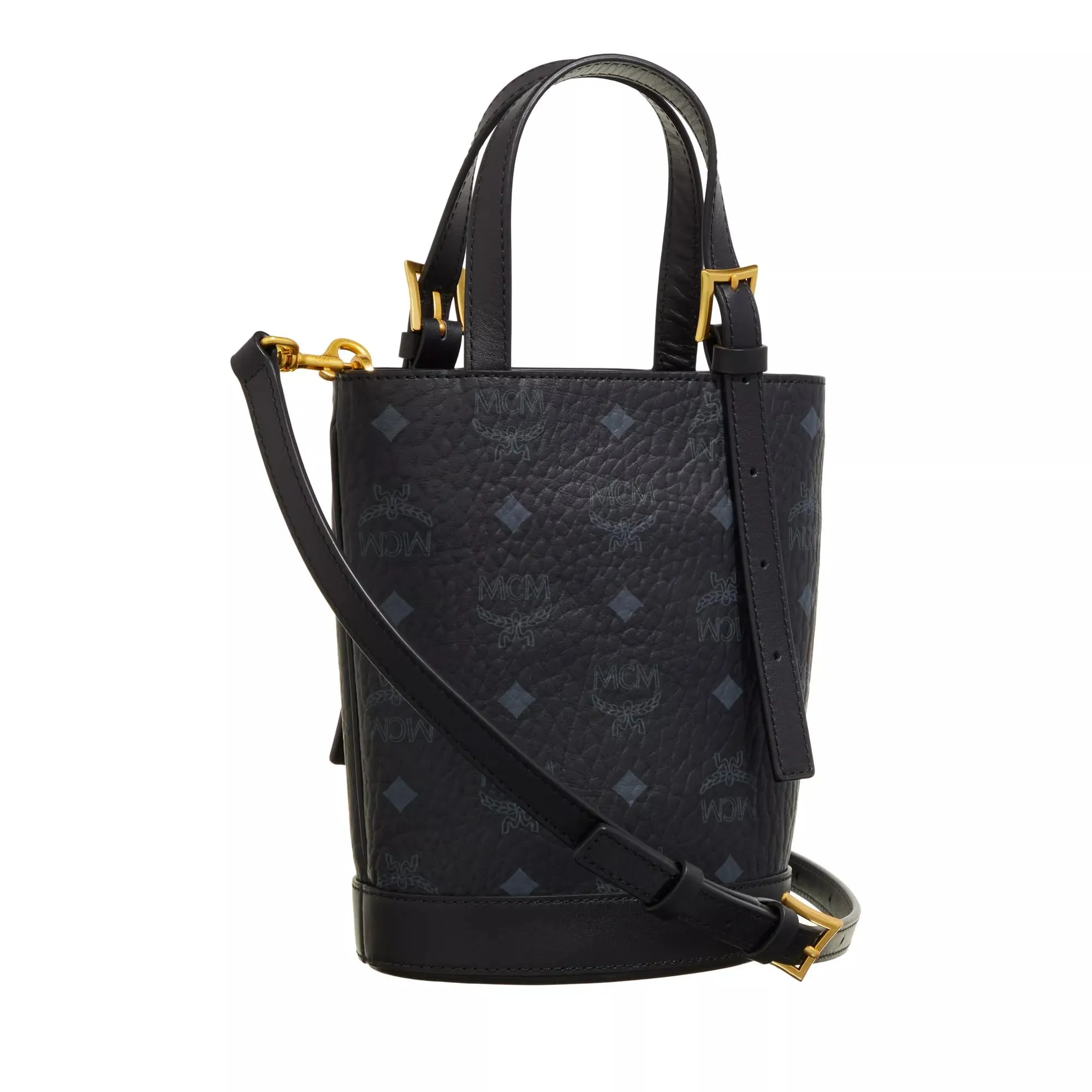   MCM  Aren Vi Tote Mini  Black  Crossbody Bag 