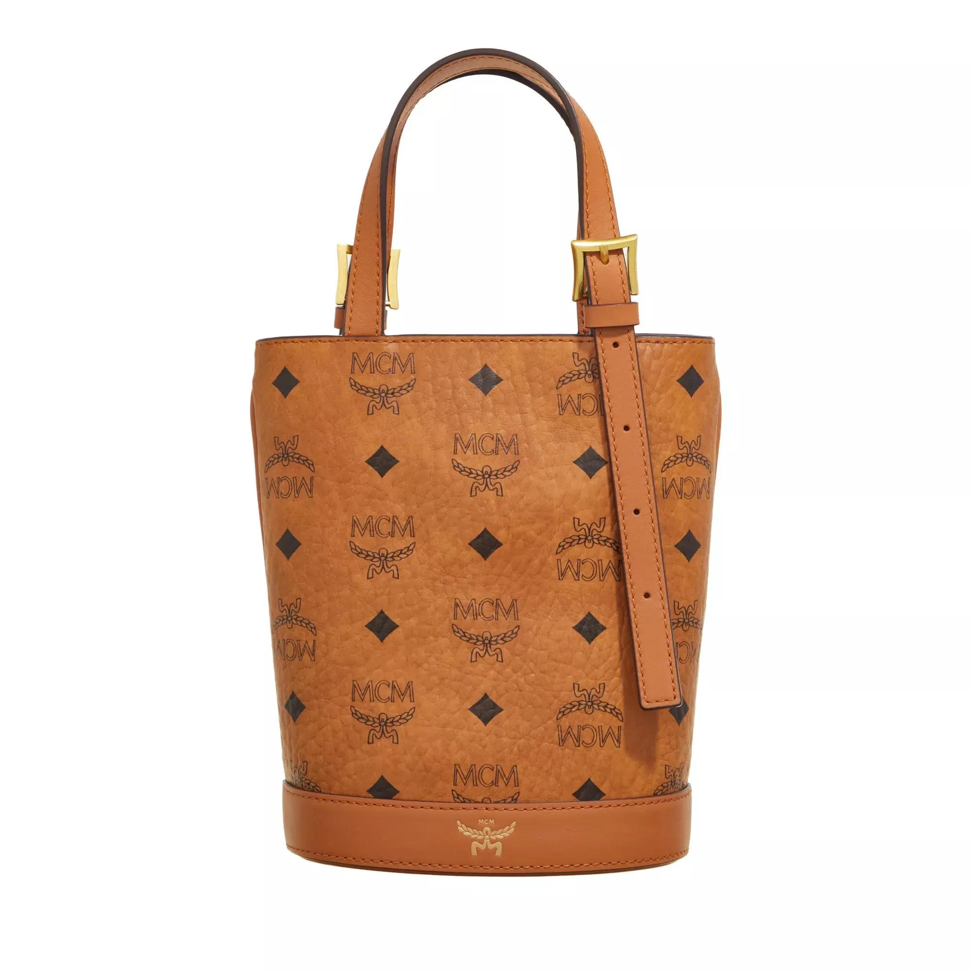   MCM  Aren Vi Tote Mini  Cognac  Crossbody Bag 