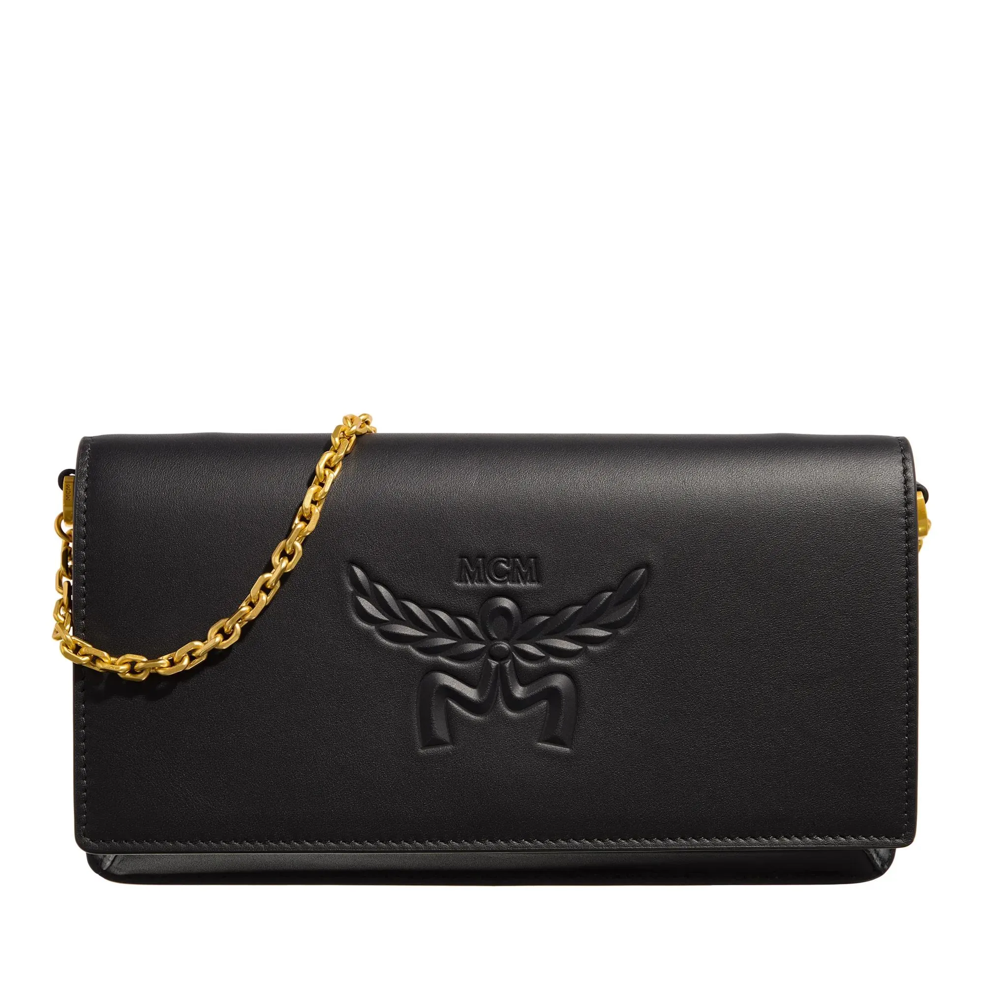   MCM  Himmel Leather Woc Large  Black  Crossbody Bag 