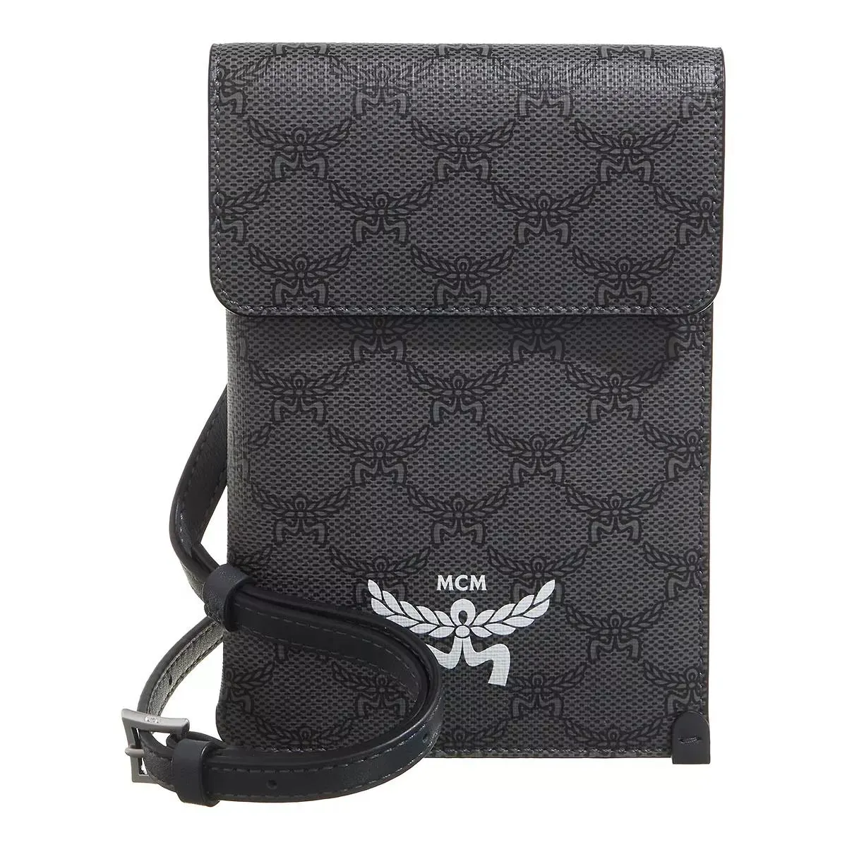   MCM  Himmel Lts Lanyard Fff Dark Grey  Crossbody Bag 
