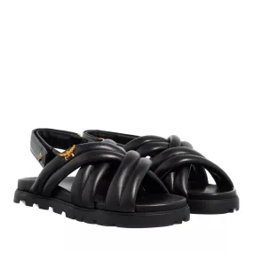   MCM  U Mcm Col Lthr Flat Sandals Bk Black  Sandale 