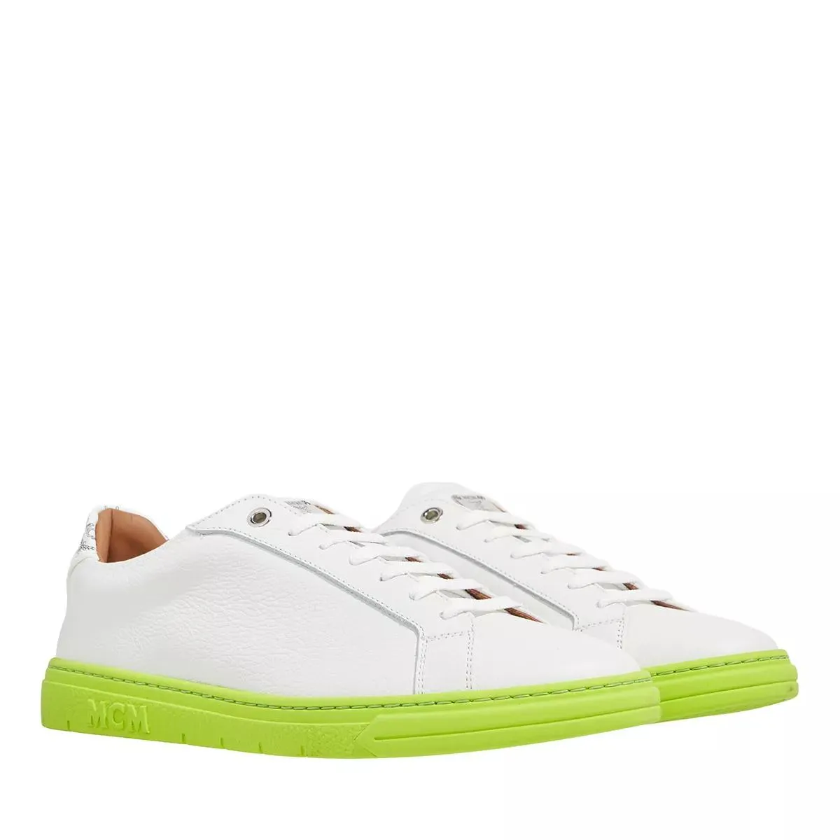   MCM  W Derby Ocean White  Low-Top Sneaker 