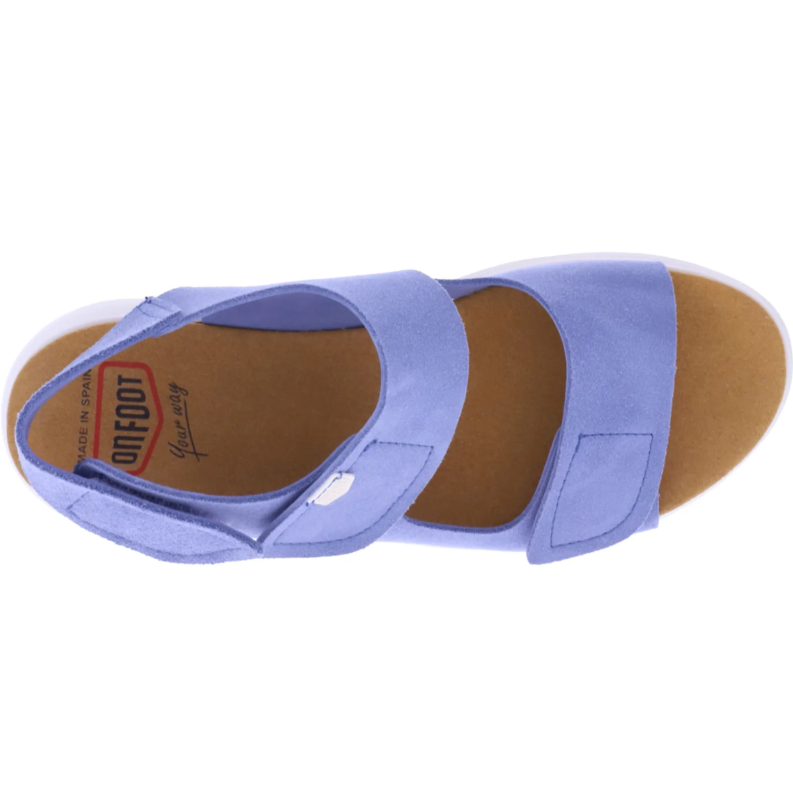 OnFoot / Modell: Bora / Farbe: Vaquero Hellblau Leder / Art.: 90004 / Damen Sandalen