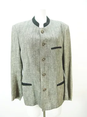 Peko Austria schwarz meliert fesch sagenhafte Herren Janker Trachtenjacke Gr.48