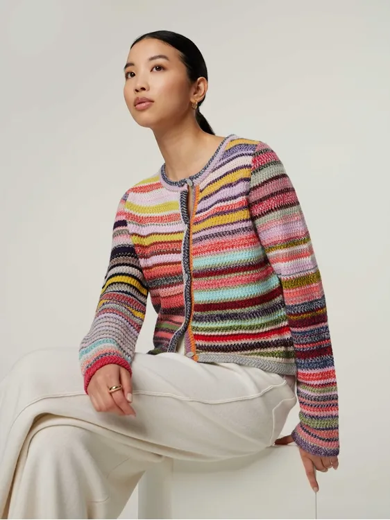 Strickjacke aus Kaschmir-Mix