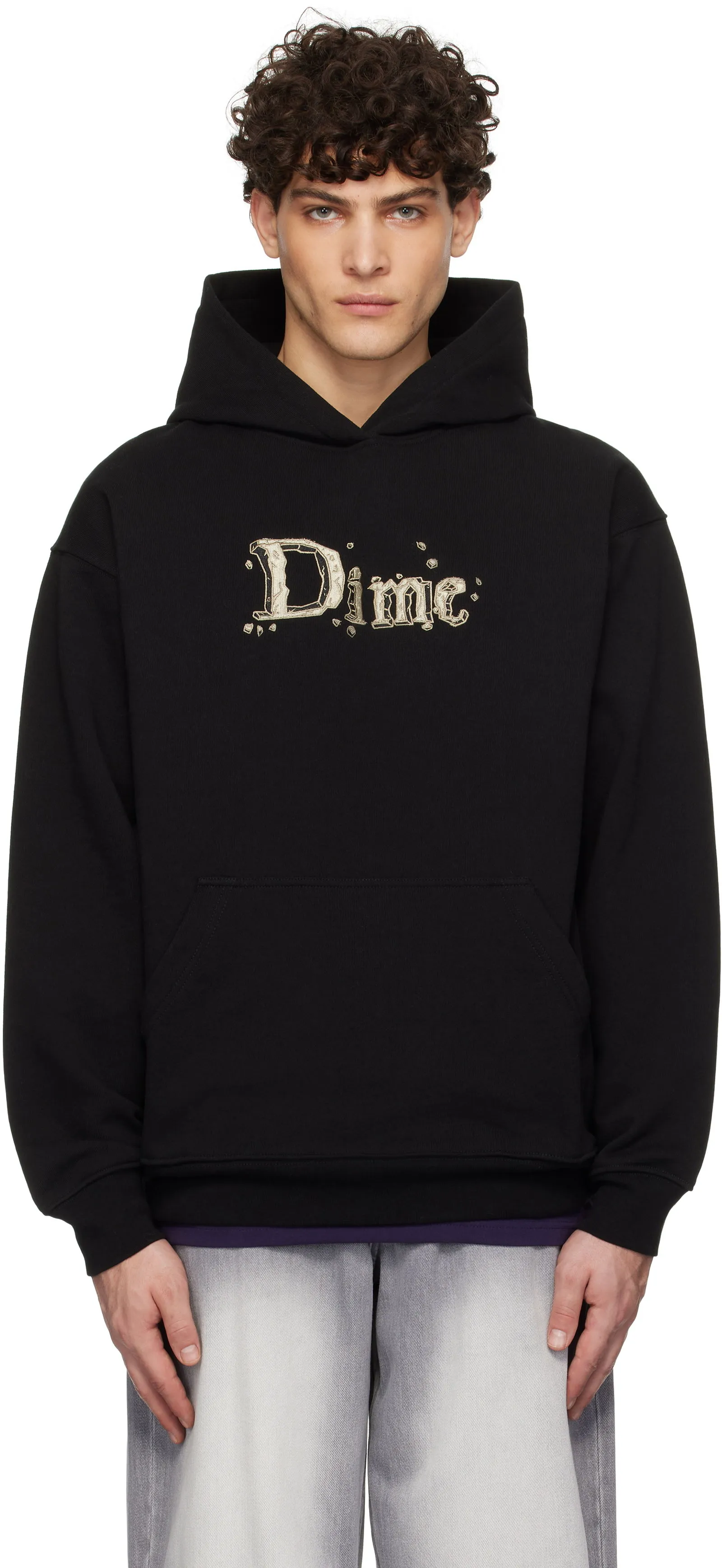 Sweatshirt Dime Stone Hoodie DIMEHO2444BLK