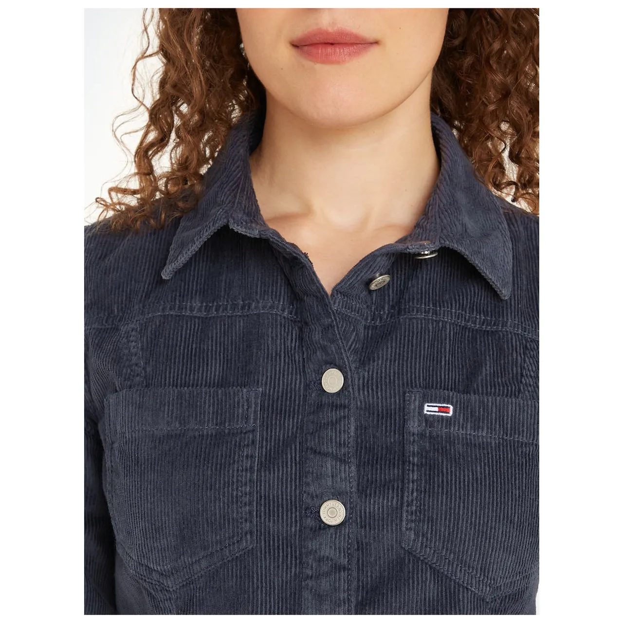 TJW SLIM LS WASHED CORD DRESS