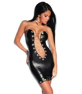   Wetlook-Kleid mit Kette - Kleider - Dresses kaufen